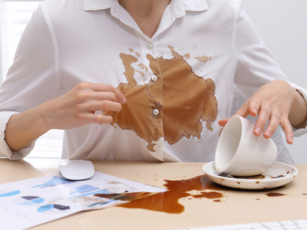 Don’t Rub Coffee Stains-You’ll OnlyPush Them Deeper Into the Fabric